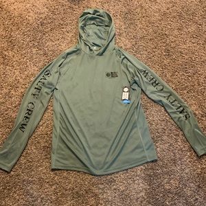 New salty crew light weight sweatshirt with neck/face coverage